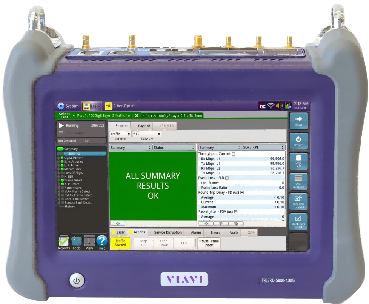 Viavi MTS-5800 手持式网络测试仪（光时域反射仪 / OTDR）