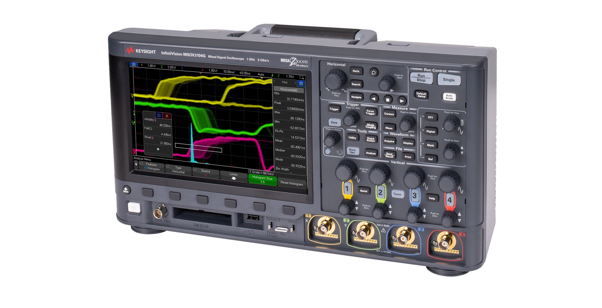 KEYSIGHT MSOX3054G 混合信号示波器- 多通道电子测试解决方案